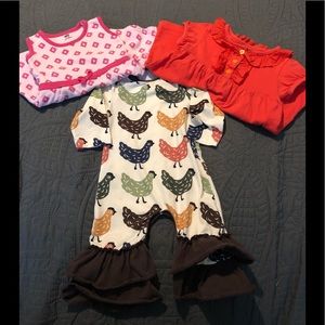 A lot of super cute baby girl clothes